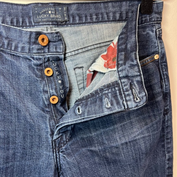 Lucky Brand Mens 121 Heritage Slim Straight Jeans Blue Denim Button Fly Sz 36x34 - Picture 6 of 14